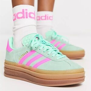 Adidas Gazelle Bold Platform Shoes good used condition